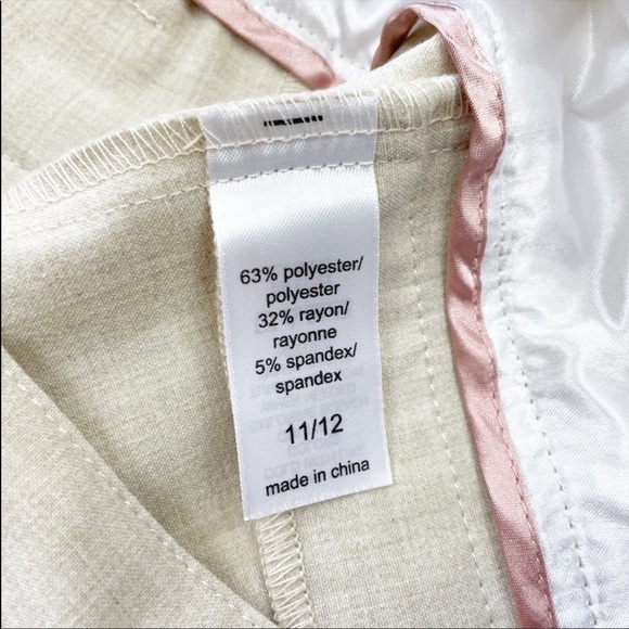 Maurices Cropped Capri Dress Pants Cream Size 11/12 - Picture 5 of 7